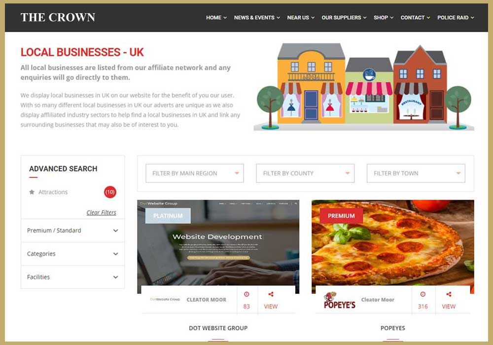 Parent Website Business Link
