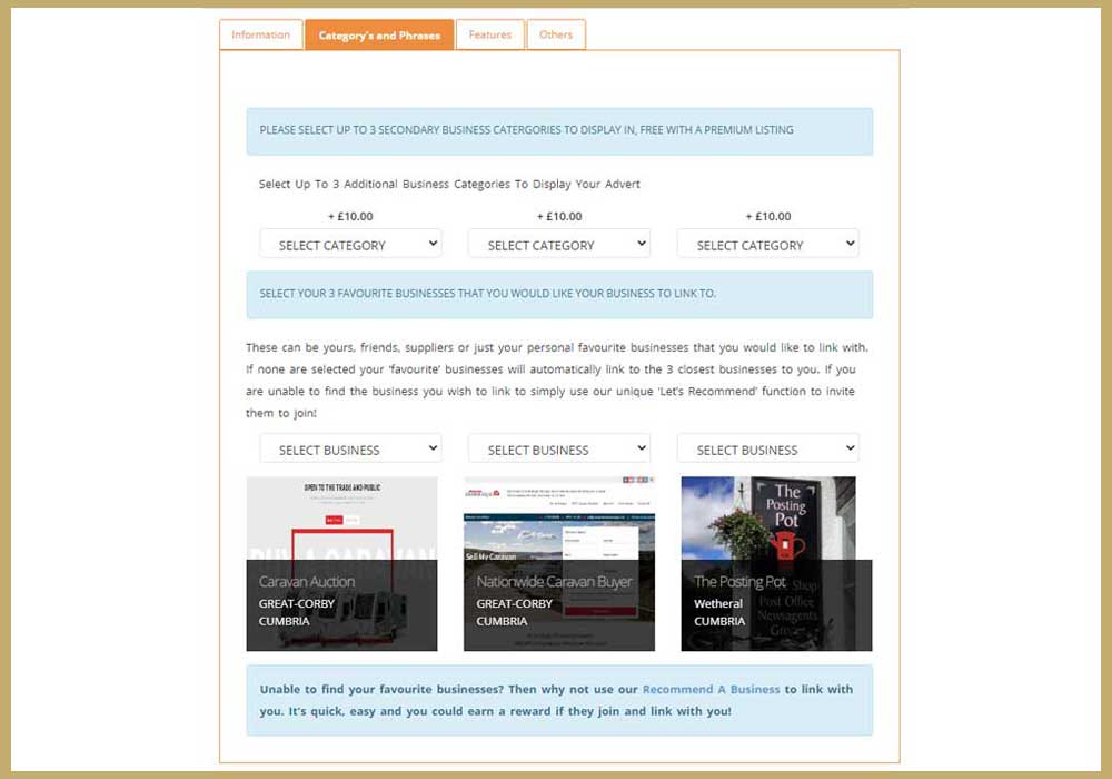 Parent Website Business Link