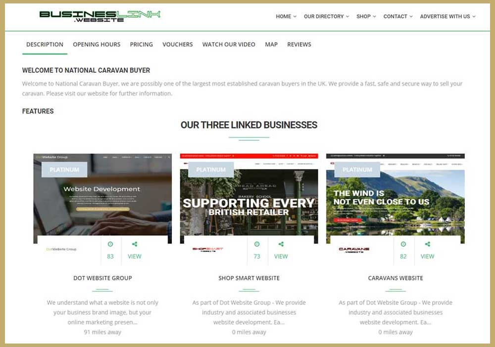 Parent Website Business Link